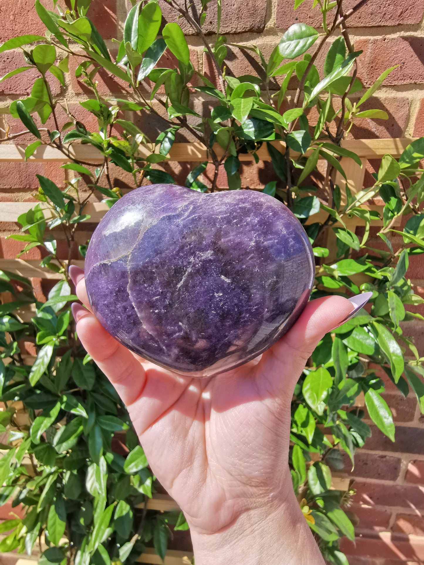 Lepidolite with Rubellite Hearts from Madagascar