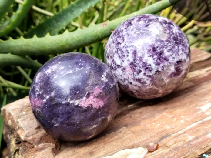 Lepidolite with Rubellite Spheres from Ambatondrazaka, Madagascar