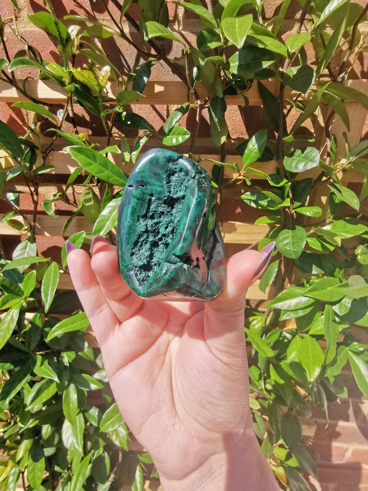 Malachite Free Forms from Congo