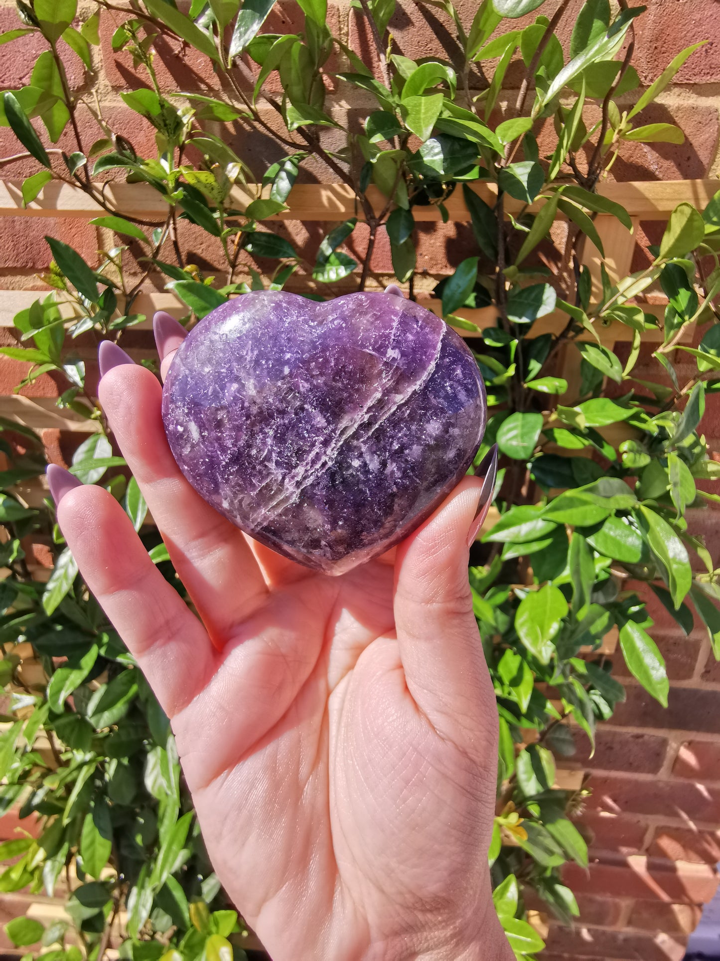 Lepidolite with Rubellite Hearts from Madagascar