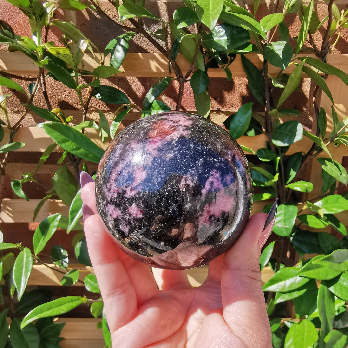 Rhodonite Spheres from Ambindavato, Madagascar