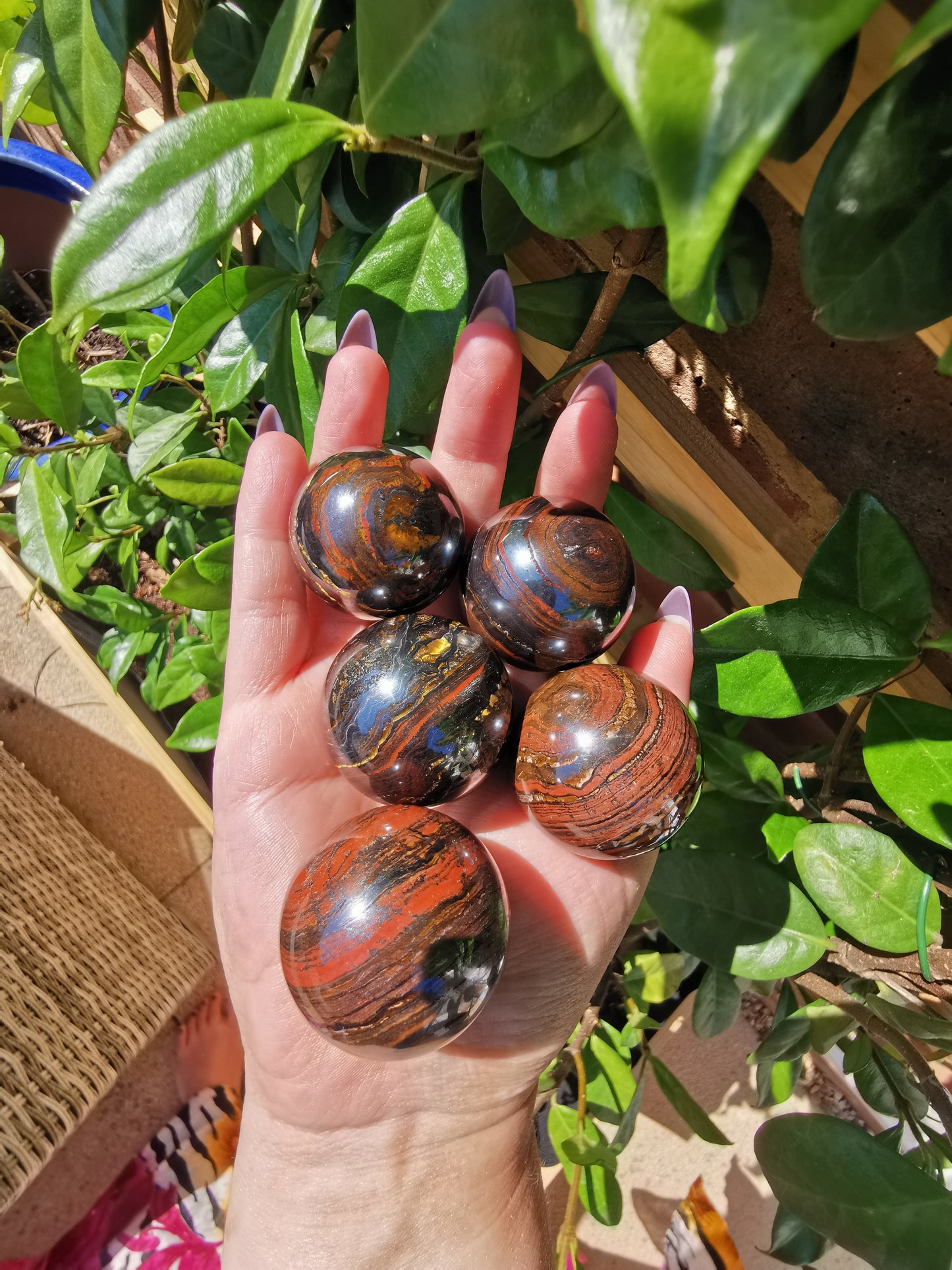 Small Tiger Iron Spheres from Australia
