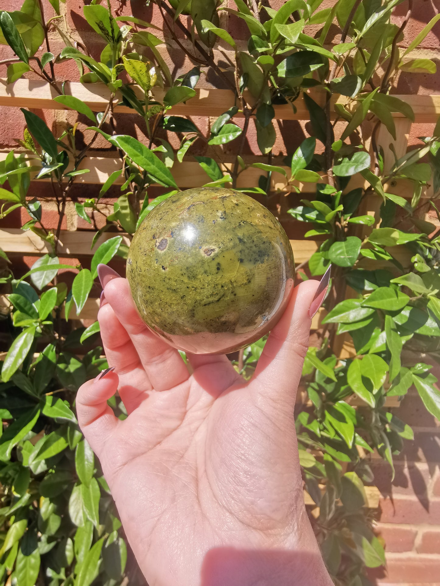 Green Opal Spheres from Madagascar