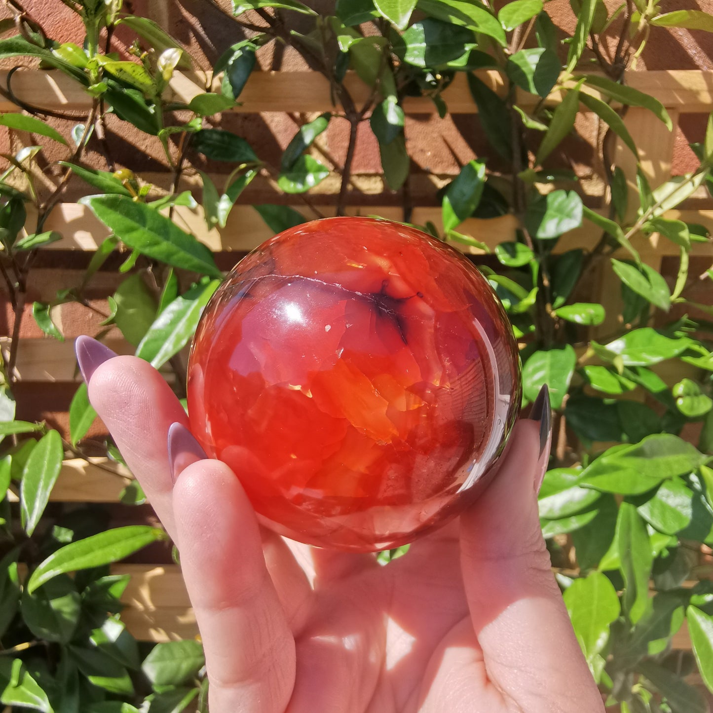 Carnelian Agate Spheres from Madagascar