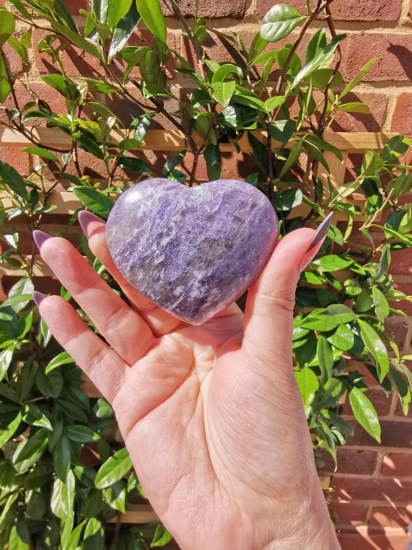 Lepidolite with Rubellite Hearts from Madagascar