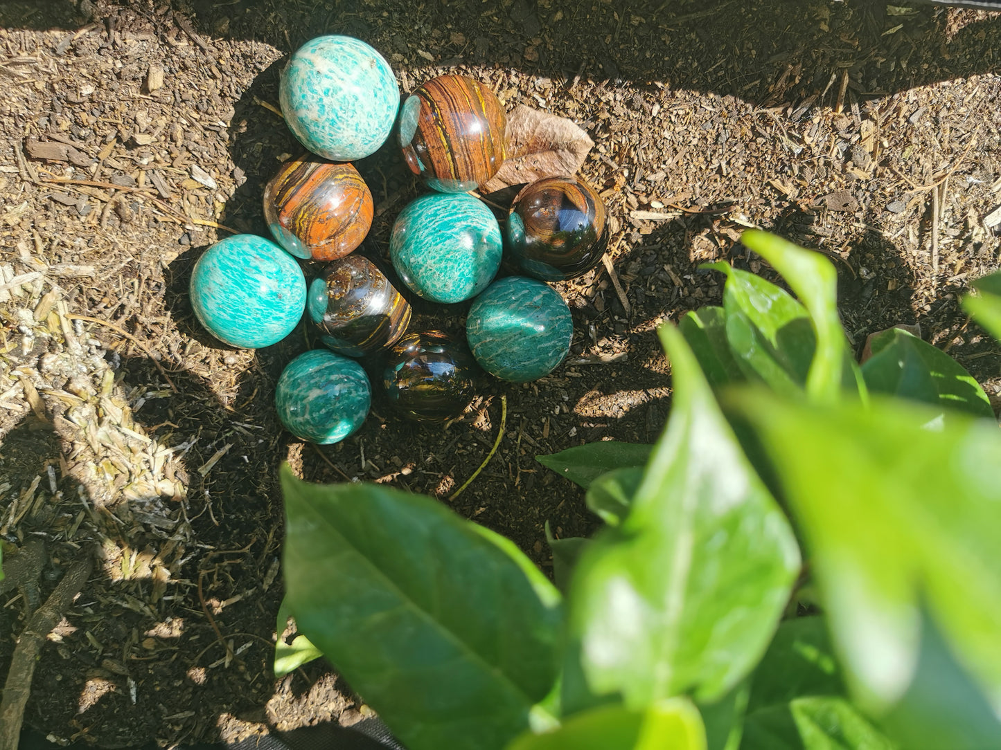 Small Amazonite Spheres from Madagascar