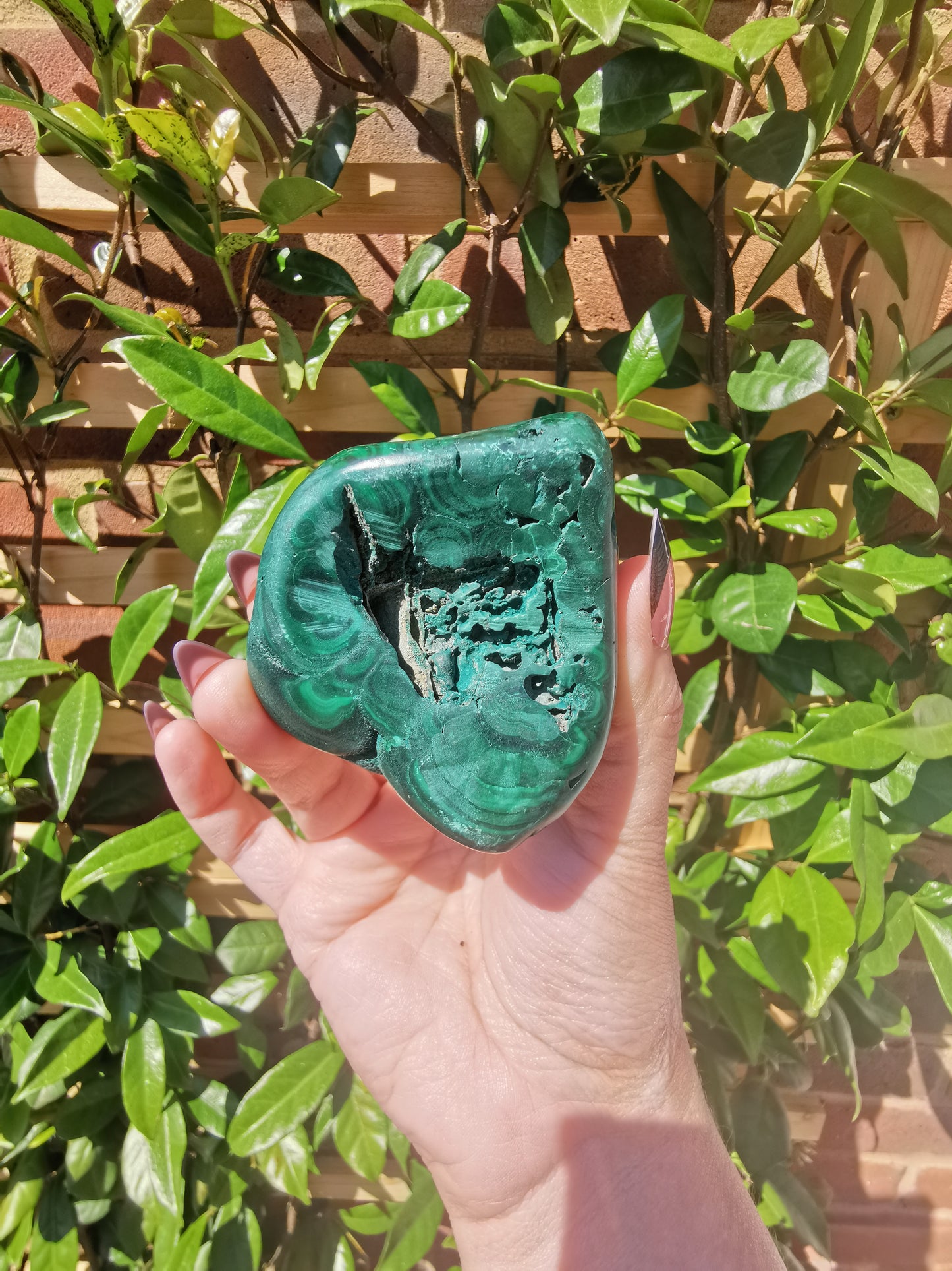 Malachite Free Forms from Congo
