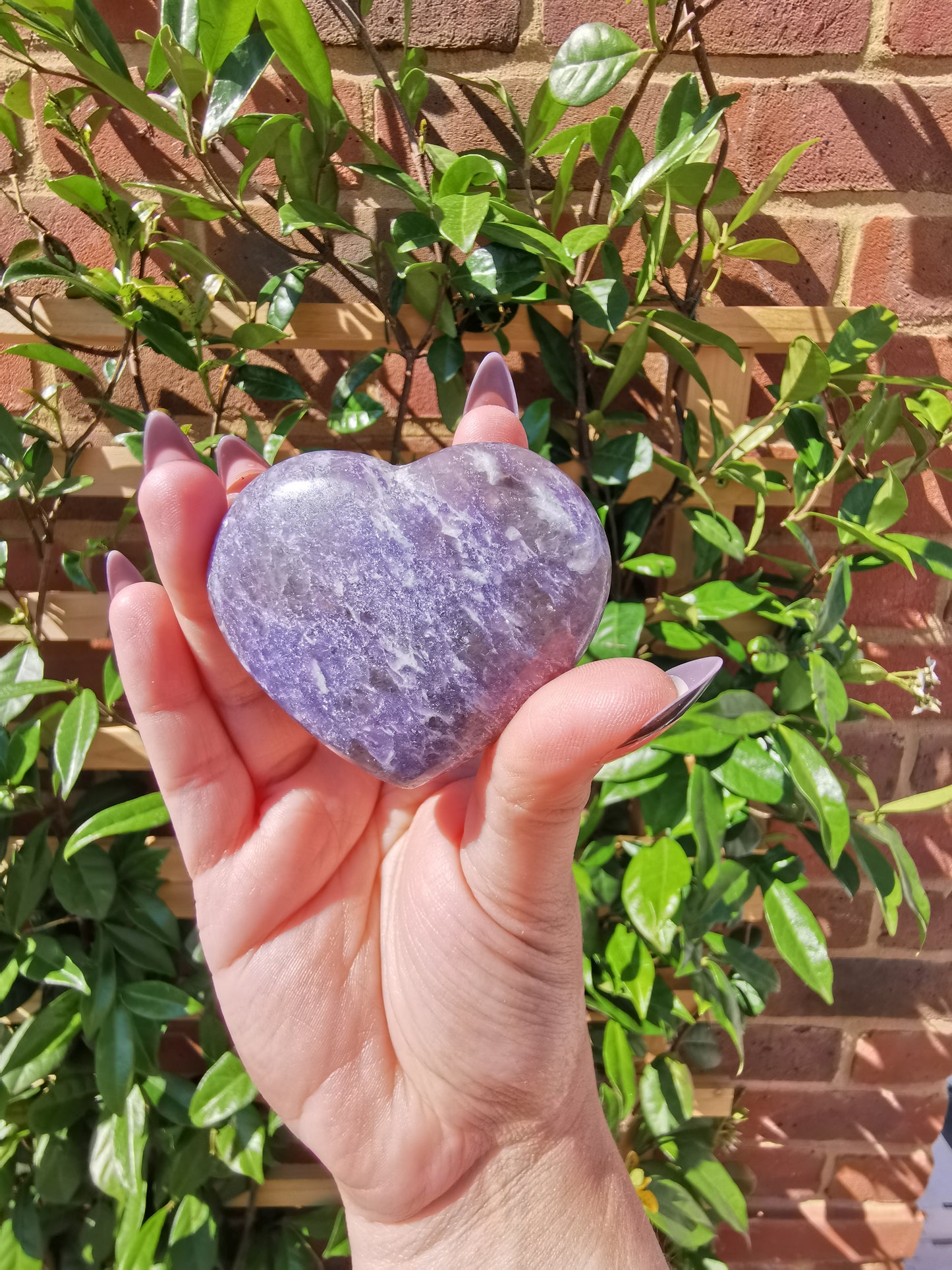 Lepidolite with Rubellite Hearts from Madagascar