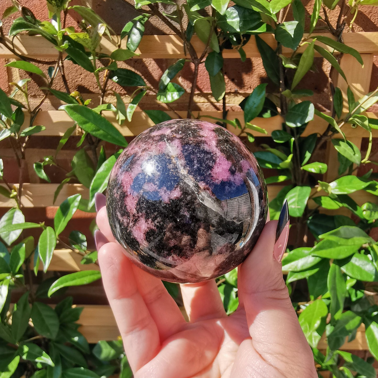Rhodonite Spheres from Ambindavato, Madagascar