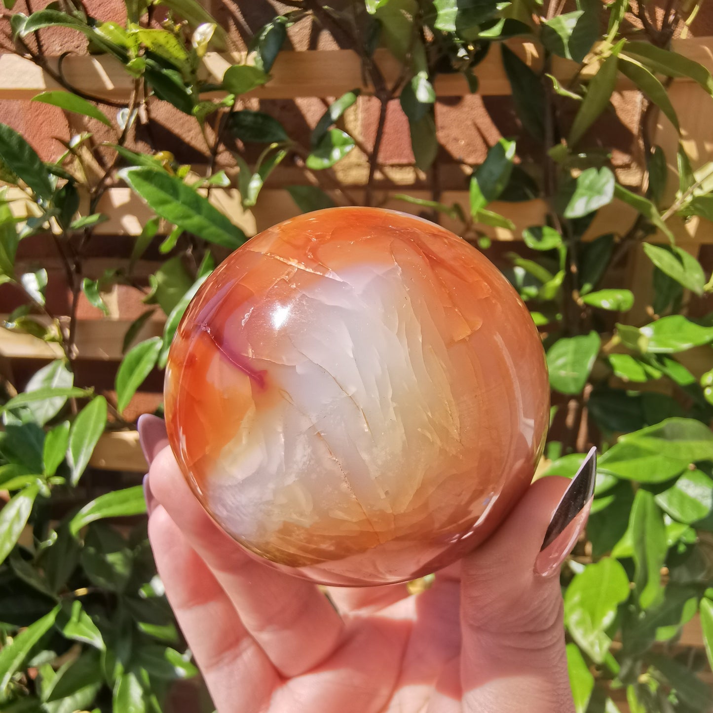 Carnelian Agate Spheres from Madagascar
