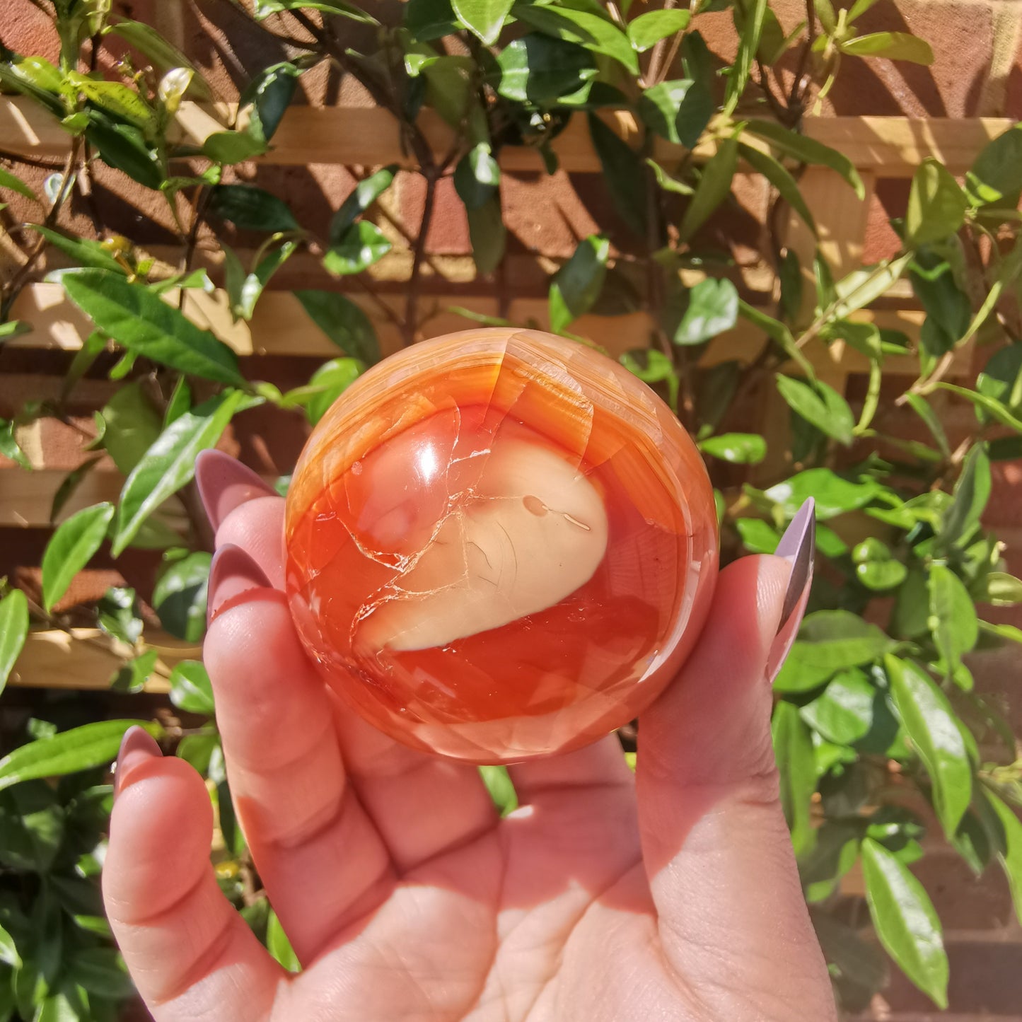 Carnelian Agate Spheres from Madagascar