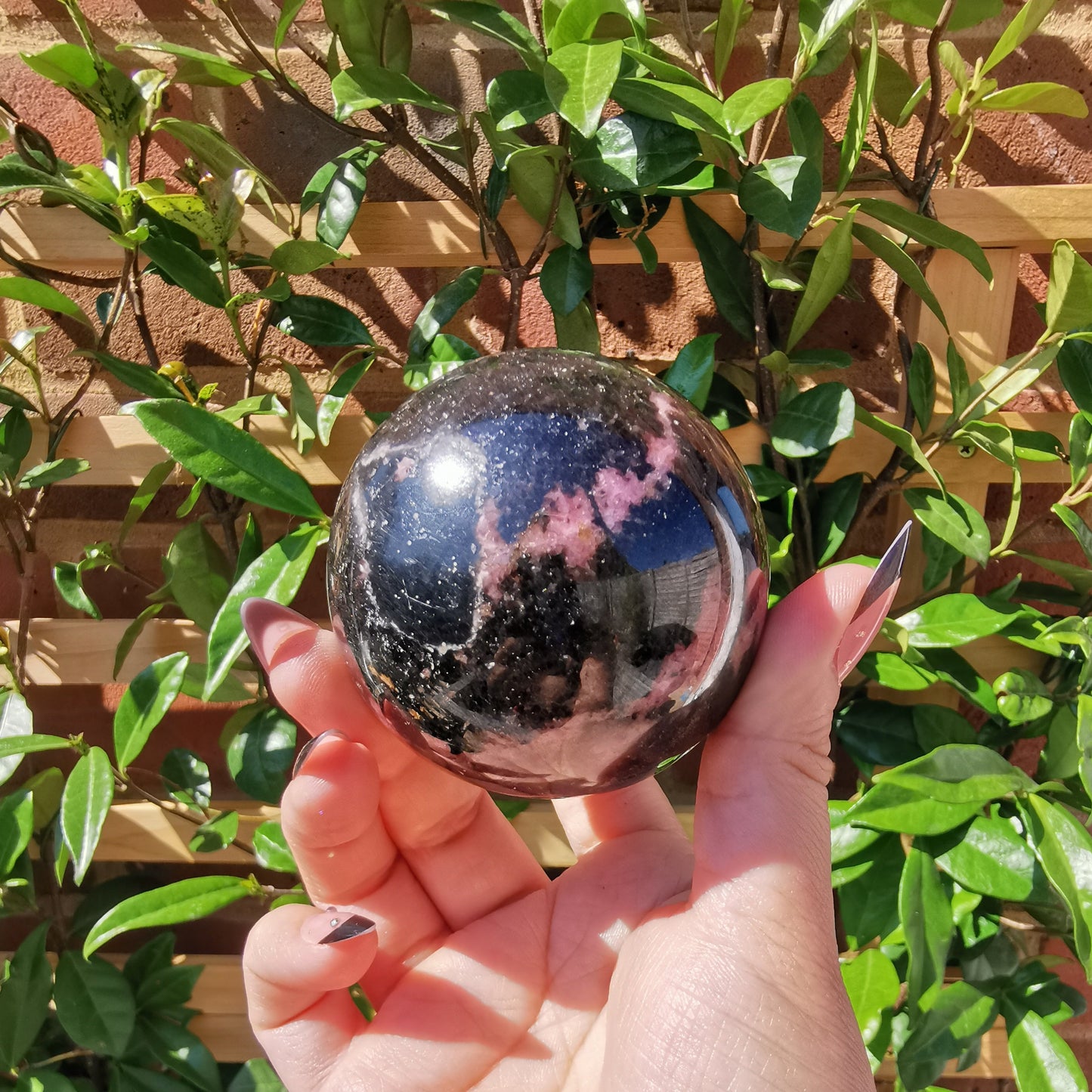 Rhodonite Spheres from Ambindavato, Madagascar
