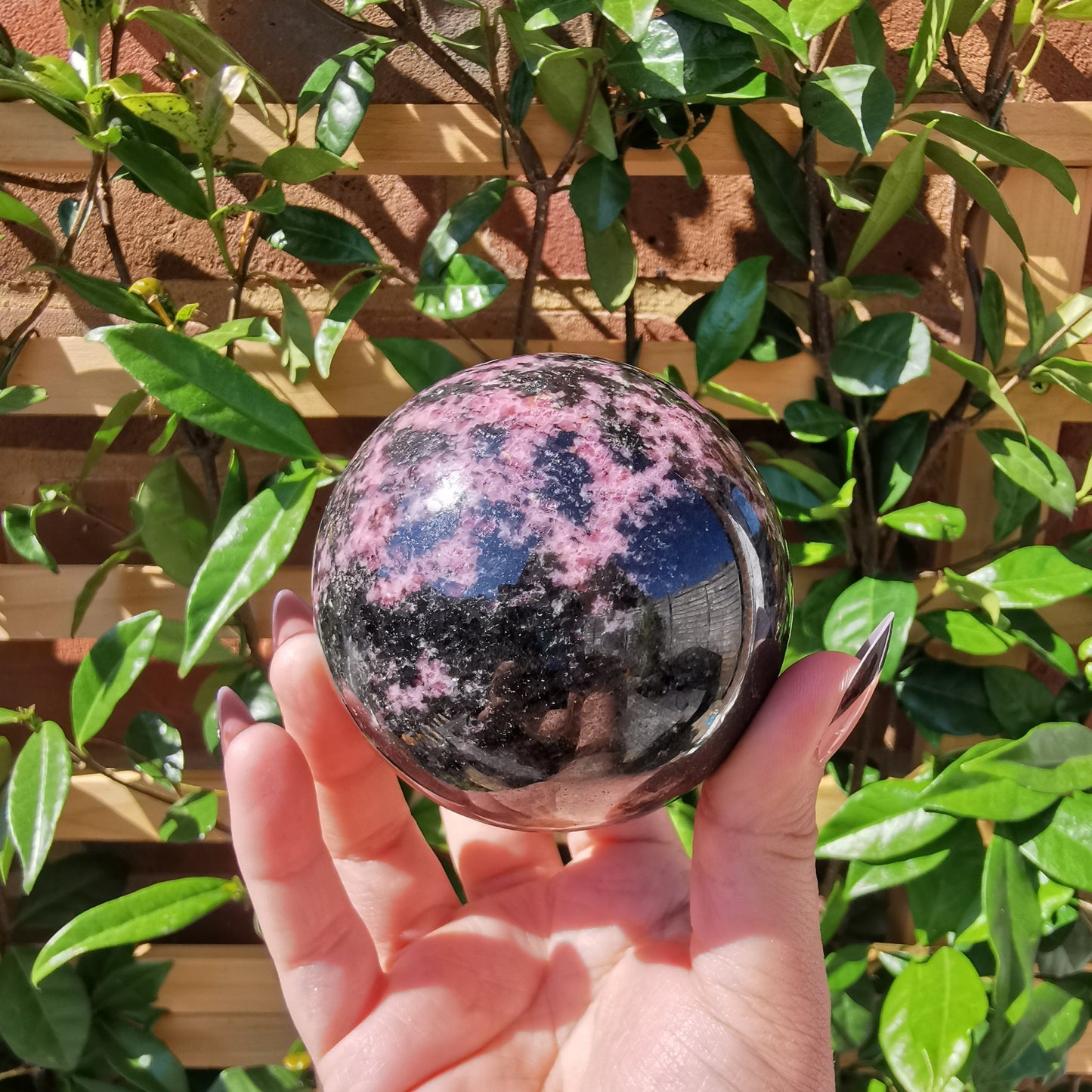 Rhodonite Spheres from Ambindavato, Madagascar