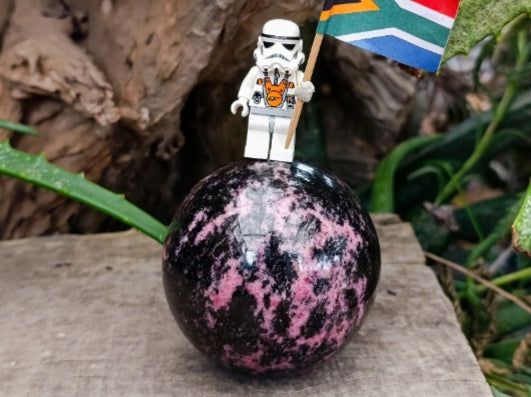 Rhodonite Spheres from Ambindavato, Madagascar