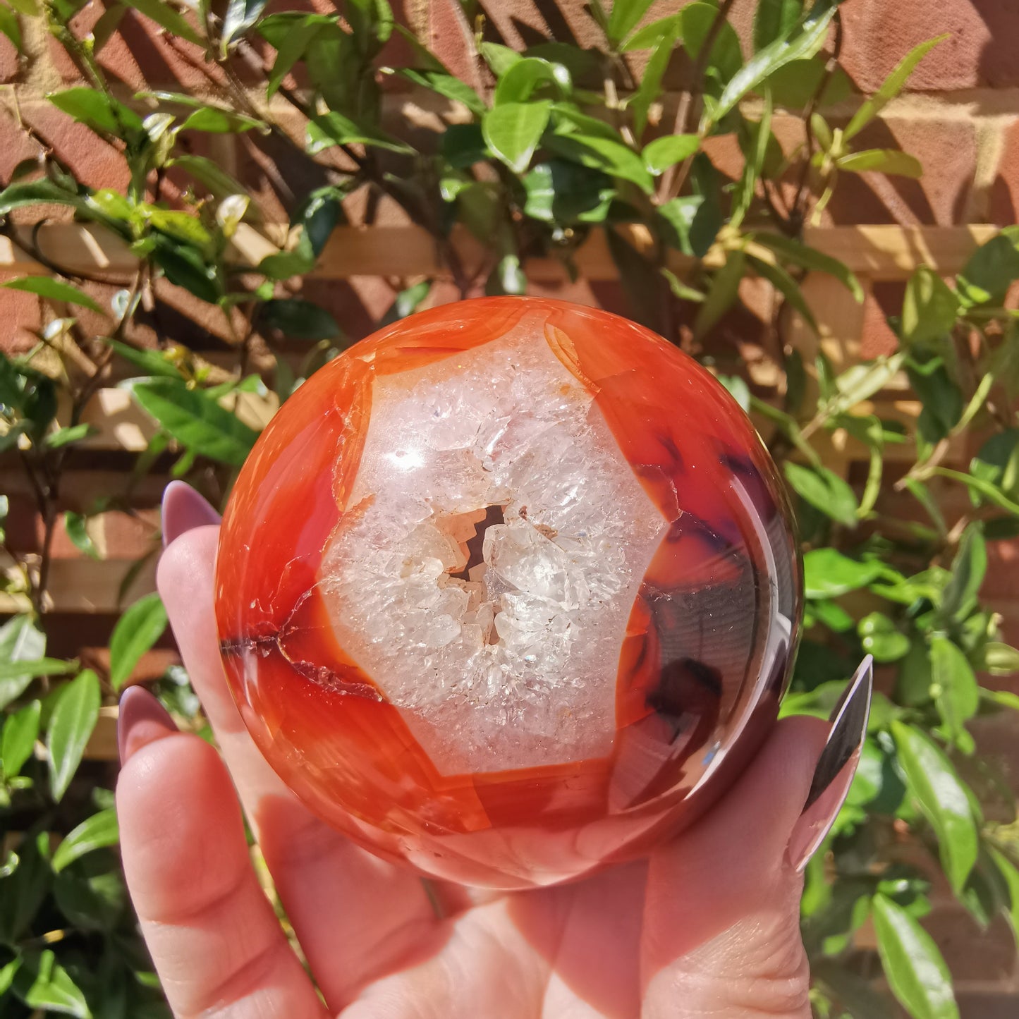 Carnelian Agate Spheres from Madagascar