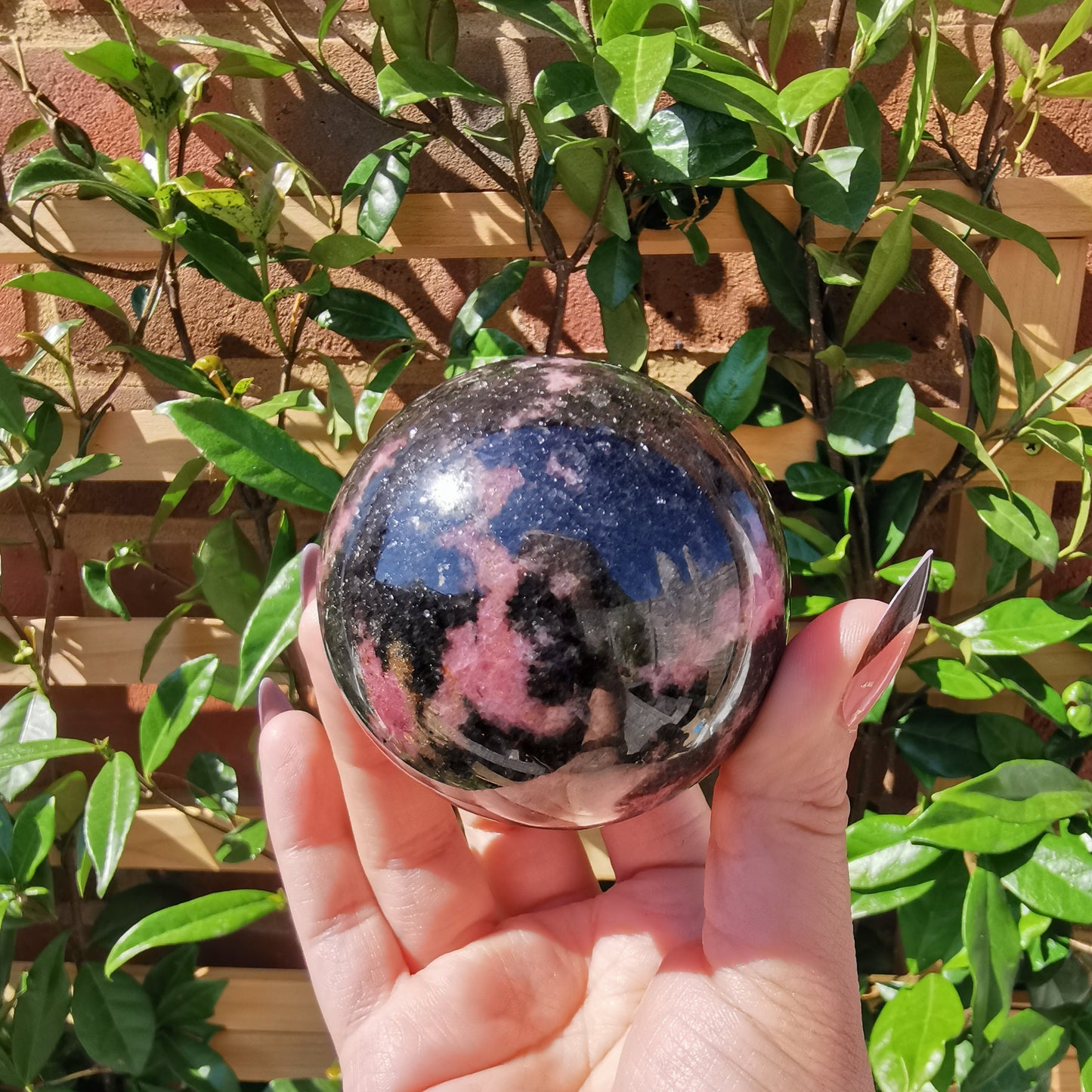 Rhodonite Spheres from Ambindavato, Madagascar