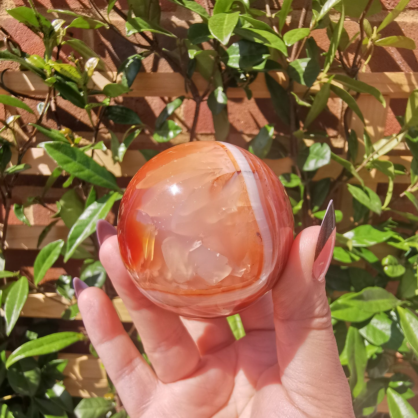 Carnelian Agate Spheres from Madagascar