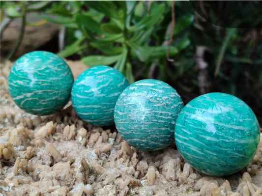 Small Amazonite Spheres from Madagascar
