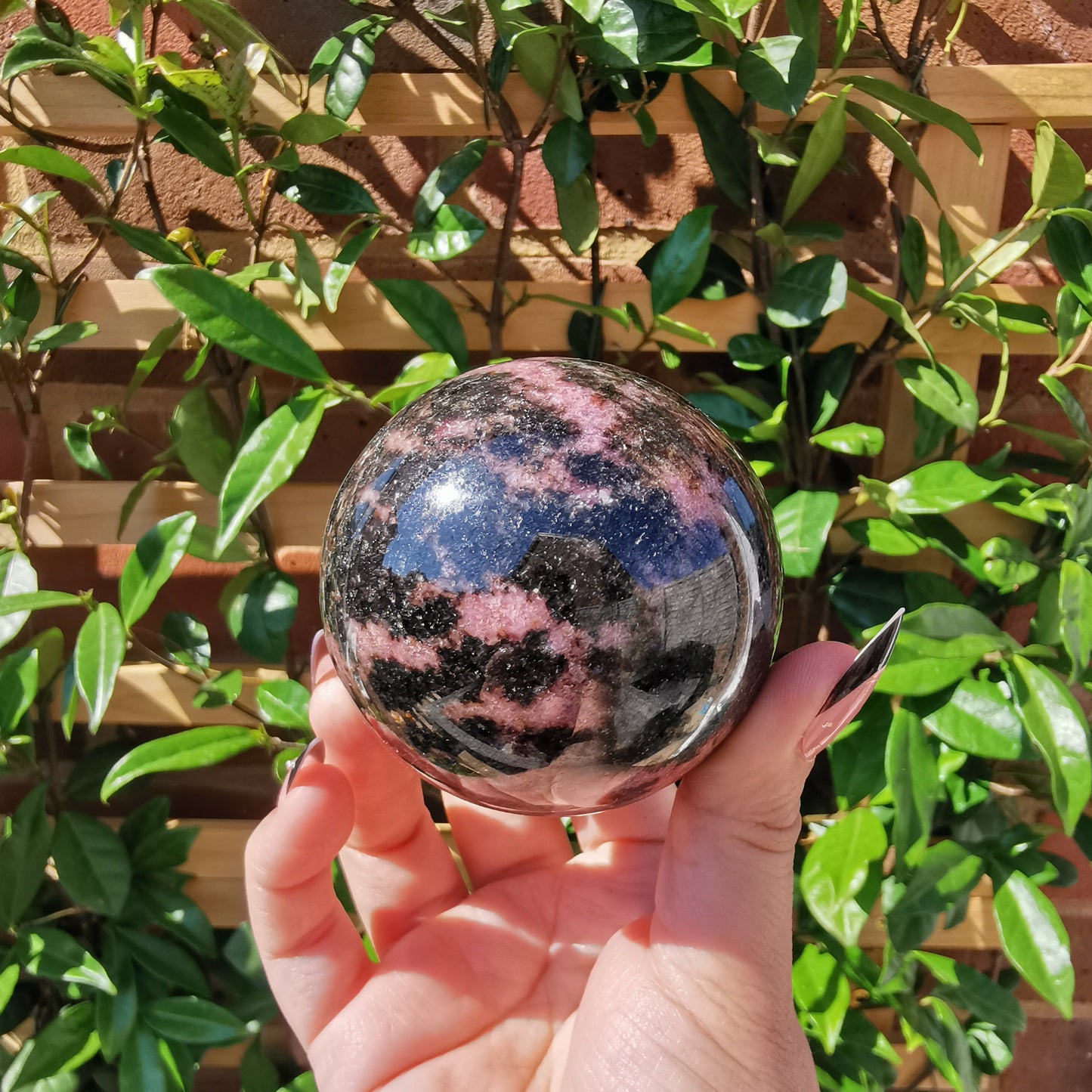 Rhodonite Spheres from Ambindavato, Madagascar