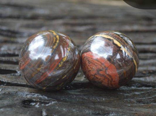 Small Tiger Iron Spheres from Australia
