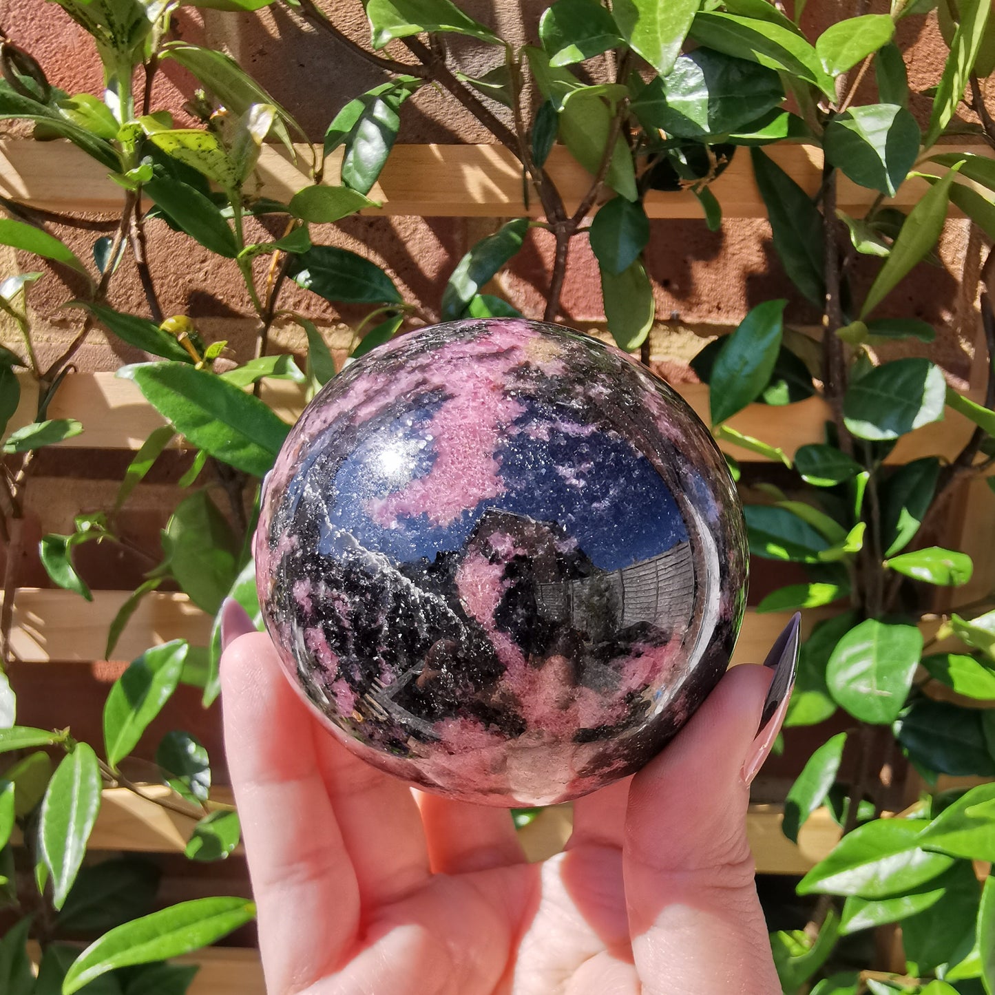Rhodonite Spheres from Ambindavato, Madagascar