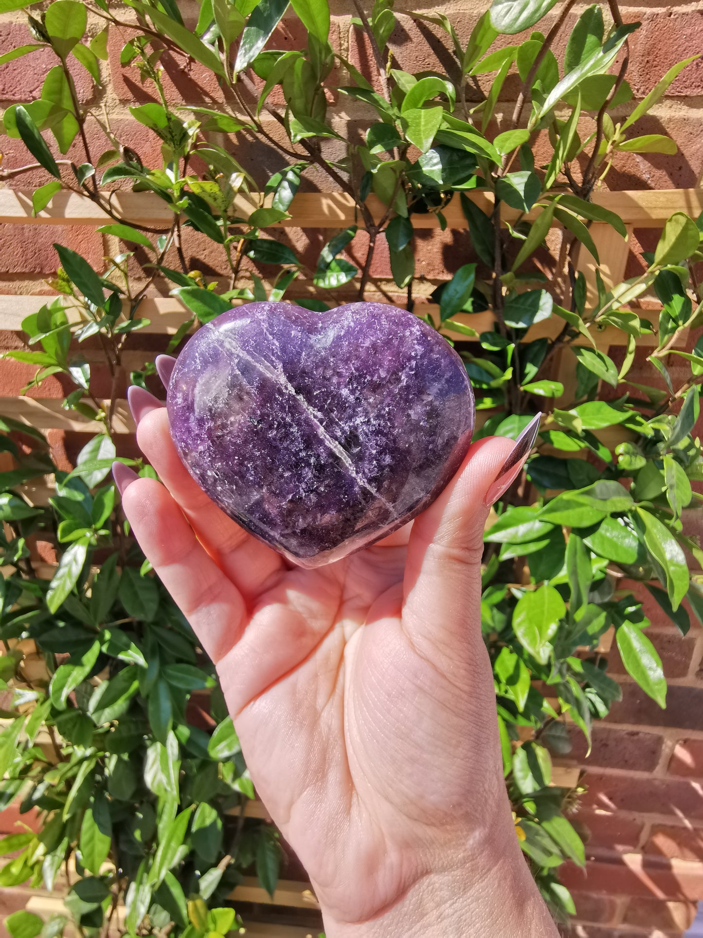 Lepidolite with Rubellite Hearts from Madagascar
