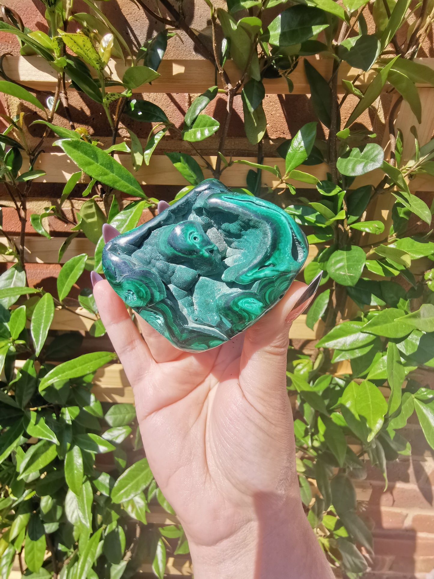 Malachite Free Forms from Congo