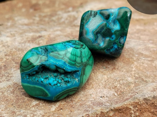 Small Malacholla Free Forms - Malachite & Chrysocolla from Congo